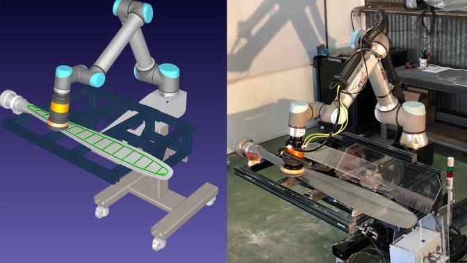 Universal robot UR3 drawing